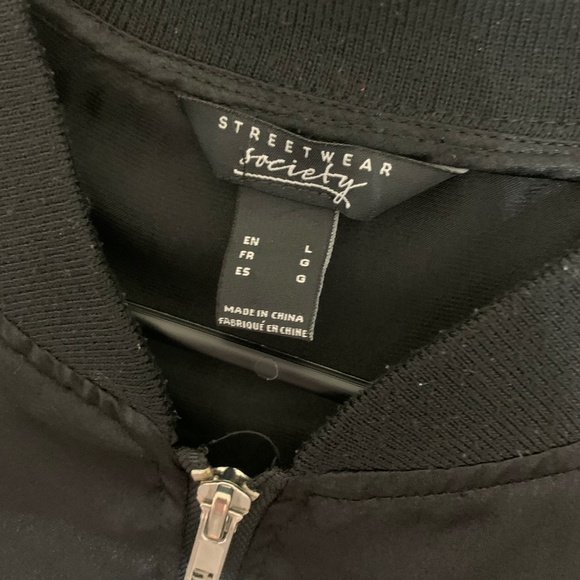 Silk Fancy Zip Up Jacket - Picture 3 of 4